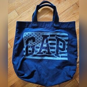 GAP Dark Blue Canvas Tote with Logo